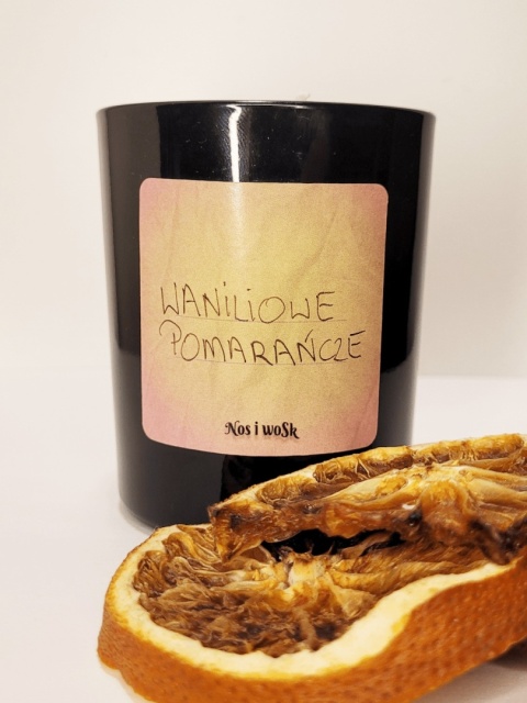 Waniliowe pomarańcze - szkło czarne