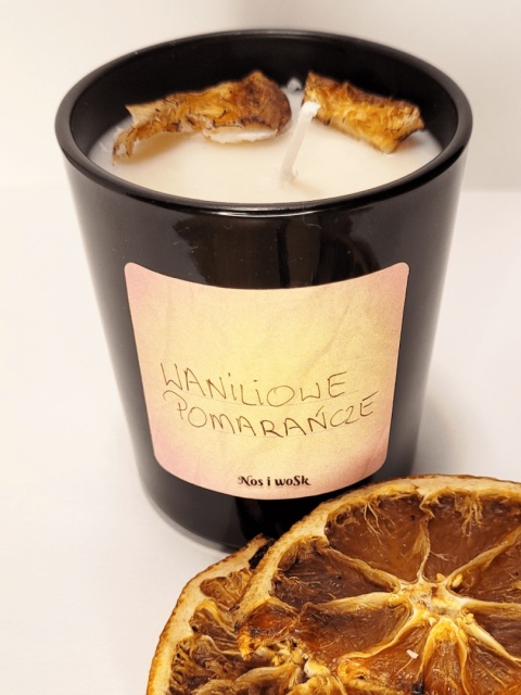 Waniliowe pomarańcze - szkło czarne